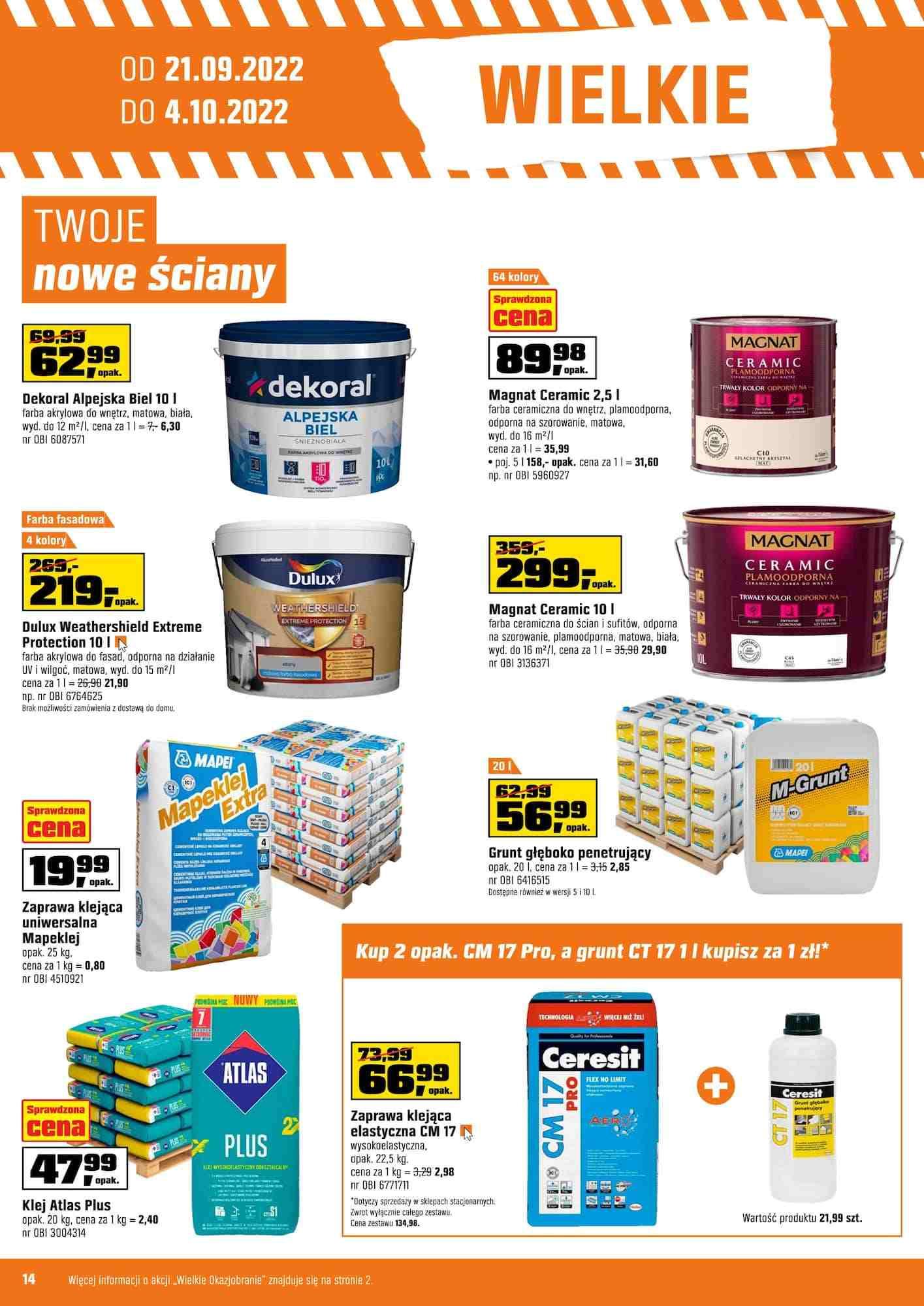 Gazetka promocyjna OBI str. 14